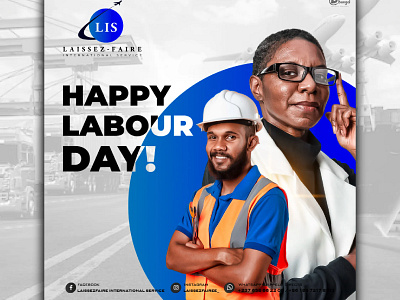 Flyer LIS Labour Day branding flyer graphic design