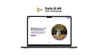 Daily UI #8 - Hero Landing page animals design thinking desktop landing page ui ux