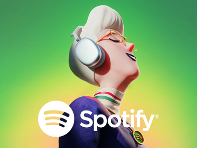 Spotify | All Ears on you ai ai designer app branding campaign character design design featured graphic design illustration interface logo music app music character spotify trend ui ux web