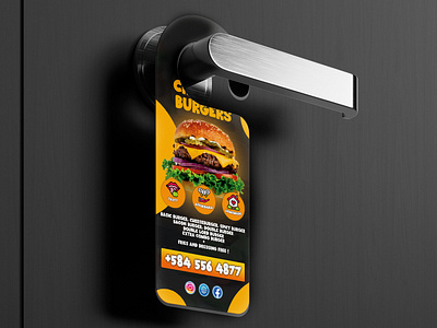 Door Hangers Design adobe photoshop advertisement design branding business design door hanger door hanger design graphic design mockup muckup design product design typography