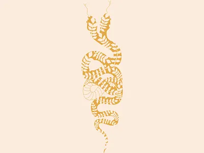 Harvey the Two-Headed Snake design graphic design illustration