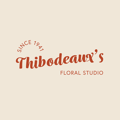 Thibodeaux Primary Logo branding design graphic design logo