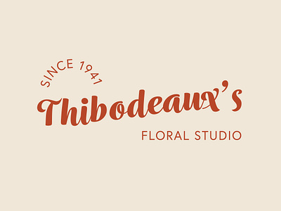 Thibodeaux Primary Logo branding design graphic design logo