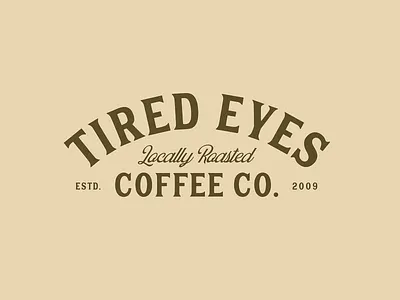Tired Eyes Wordmark brand identity branding design graphic design identity illustration logo logo design logo designer mark visual identity wordmark