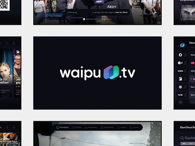 waipu.tv app design germany interface television tv ui user interface