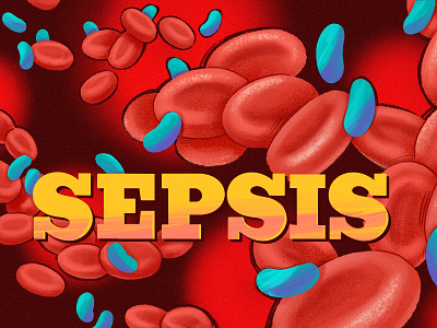 Sepsis blood blood cell condition design health illustration infection medical illustration medicine procreate red blood cell sepsis