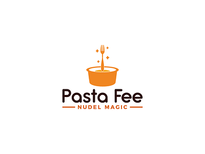 Pasta Fee Logo branding contest design food food logo fork graphic design illustration illustration logo logo logo contest logo design noodle noodle logo pictorial pictorial logo pictorial mark restaurant logo vector vector logo