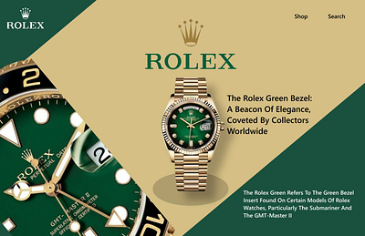 Rolex Green Bezel Landing Page