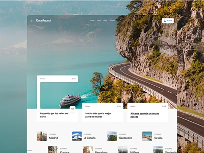 Travel Hero hero travel ui