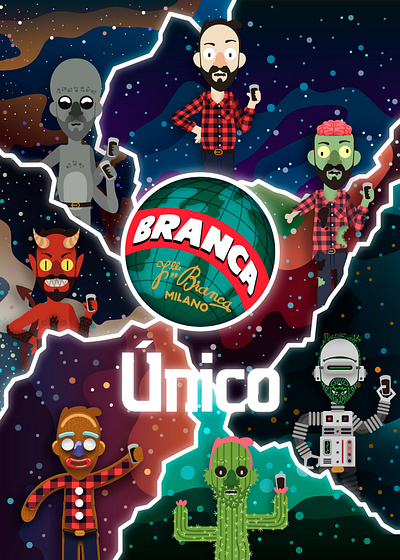 Brancaverso | Arte Único 2019 afiche argentina arte único branca contest fernet illustration multiverse poster