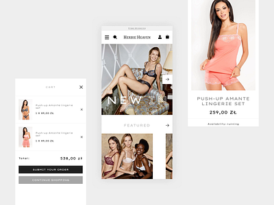 Lingerie - ecommerce design e comm e commerce motion graphics shop ui ux webdesign website