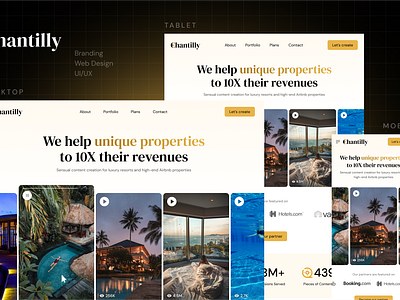 Luxury Resorts Web Design content creation elegant luxury properties resorts rich sensual sophisticated web design