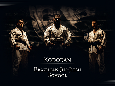 KODOKAN bjj branding design graphic design logo martial arts school ui ux web design