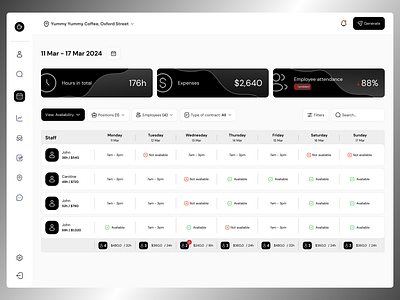 Management System graphic design ui ux