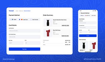 Checkout page design ui ux