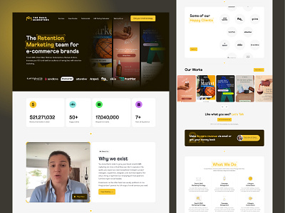 Retention Marketing Agency Landing Page Redesign agency landing page retention ui ux