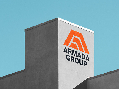 Armada Group branding construction design flat graphic design icon illustration illustrator logo logo design mark minimal modern timeless vector