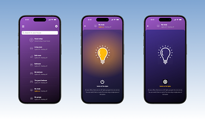 100 days of UI Challenge: day 15 daily ui domotic native mobile on off power switch off switch on