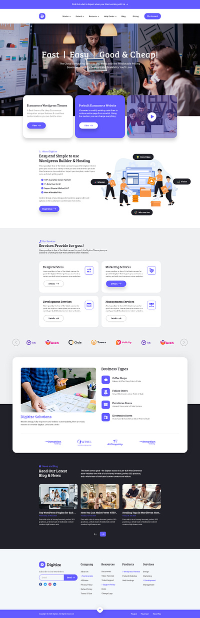 Digital Agency Landing Page digital agency digital agency landing digital agency logo digital agency template digital agency website landing page web design website website design