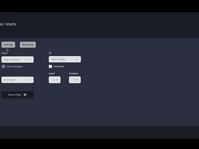 Flight Search: A Minimalist Experience for Last-Minute Flights case study dailyui design designthinking flight portfolio prototype search ui ui o68 uix101 userexperience ux