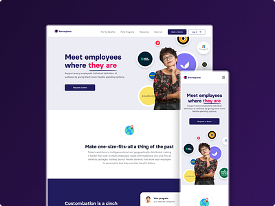 Landing page - Hero section design hero landing page product design ui web design