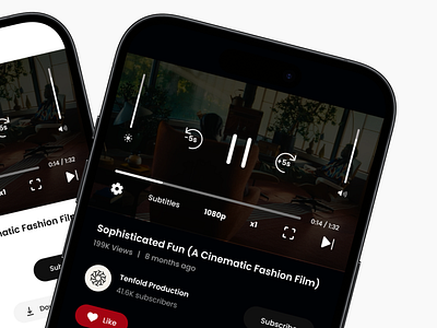 Video streaming player app daily ui dailyui design hype4academy mobile mobile design streaming app streaming interface ui ui design uiux design user interface youtube youtube mobile design youtube ui design
