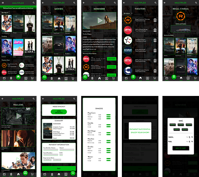 MoviePlex App and Website Project app design figma mockups movie prototype research ui user study ux website