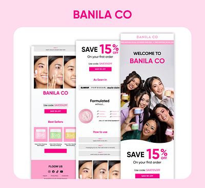 Banila co Email Redesign banila co email template email design email development email marketing email redesign figma design htmlcss klaviyo email templae mailchimp email template newsletter design