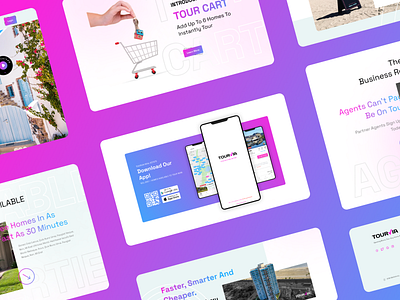 Modern Real Estate Landing Page for Tourvia housing platform