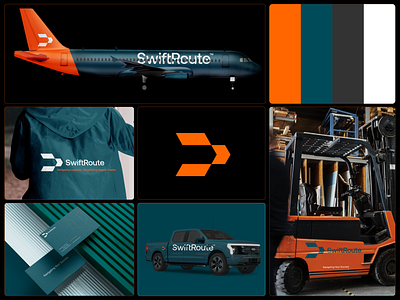 Swift Route Logo and brand identity brand brandidentity branding dark teal dynamic freight geometric graphic design heavyduty logistics logo logodesign logodesigner logoinspiration logomark orange sketchbook throwback vector visualidentity