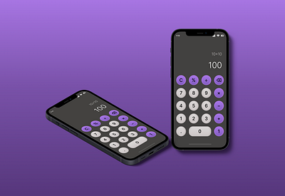 Calculator calcu design figma ui