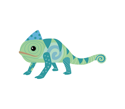 Baby iguana animation graphic design