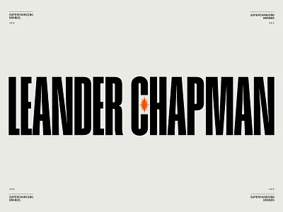 Leander Chapman - Logo Design advertising agencies art direction bold brand design branding creative direction design graphic design humane font josh kulchar creative leander chapman logo design modern nike orange spark spark supercharger supercharging