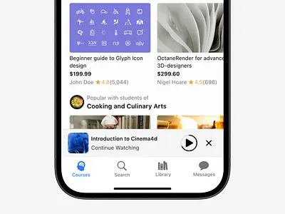 Online Course Platform Concept app design bottom sheet course application design graphic design interaction design learning app product design ui ui design ux uxdesign