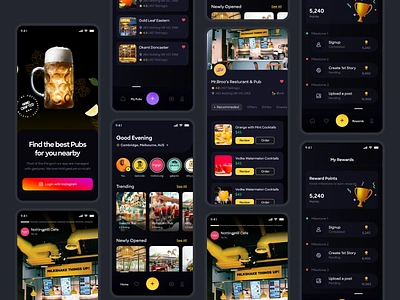 Instagram, but for Restaurants and Bars app bar instagram media pubs reels restaurant rewards social stories