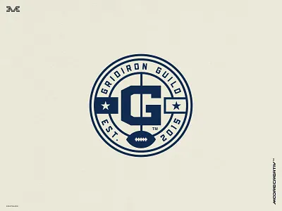 Gridiron Guild badge branding logo racing sports vintage