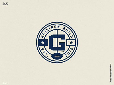 Gridiron Guild badge branding logo racing sports vintage