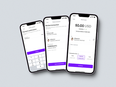 Send Crypto app crypto cryptocurrency design mobile mobile ui ui