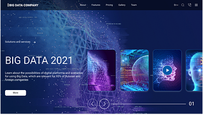 Big Data Company Website animation branding design graphic design logo ui web design web development weblta