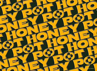 Honeypot Typographic Pattern graphic design logo pattern typography vector