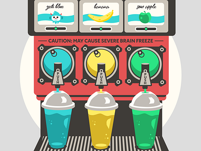 Slurpee Machine banana cold cup ice cold drink ice drink icee restau restaurant slurpee sour apple summer sweet drink