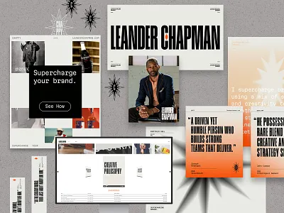 Leander Chapman Comprehensive Branding Work art direction brand design branding creative direction design graphic design identity josh kulchar creative logo motion design portfolio design social campaign ux web design
