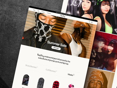 Sheisty: Underworld Gear Influenced by Grunge, Punk, and Hip Hop design ui webdesign