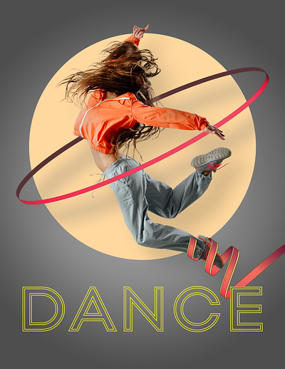 Dynamic Dance Poster dance energy graphic design illustrator photoshop poster vibrance