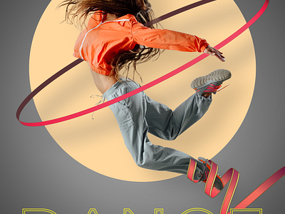 Dynamic Dance Poster dance energy graphic design illustrator photoshop poster vibrance