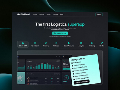 GetWorkLoad: The First Logistics Superapp branding design ui ux