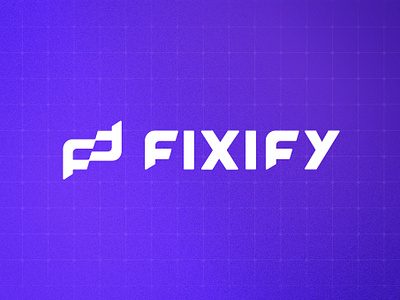 Fixify b2b branding creative direction custom type digital design graphic design handdrawn logo logotype purple sass tech brand web design