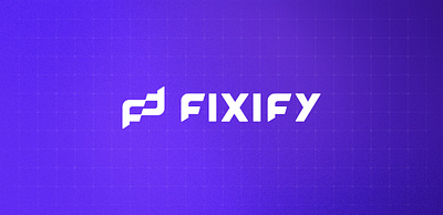 Fixify b2b branding creative direction custom type digital design graphic design handdrawn logo logotype purple sass tech brand web design