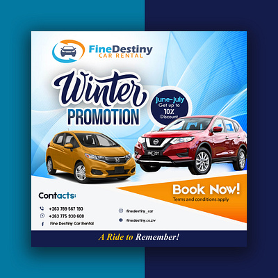 Car Rental Business Flyers business car rental flyer graphic design social media