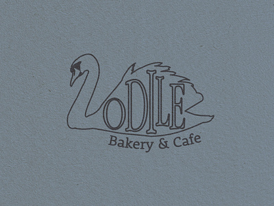 Odile Bakery & Cafe 2024 bakery black swan branding cafe design graphic design illustration illustrator logo logo design odile photoshop swan swan lake typography vector art